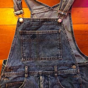Acid washed overalls